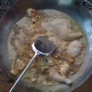 boiling Chicken Adobo