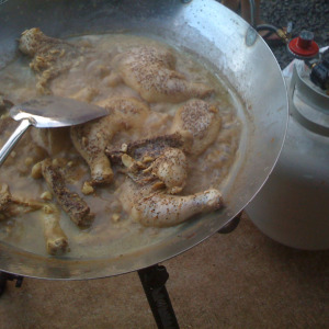 boiling Chicken Adobo
