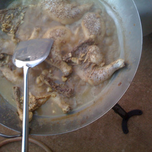 boiling Chicken Adobo