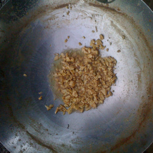 Chicken Adobo garlic browning