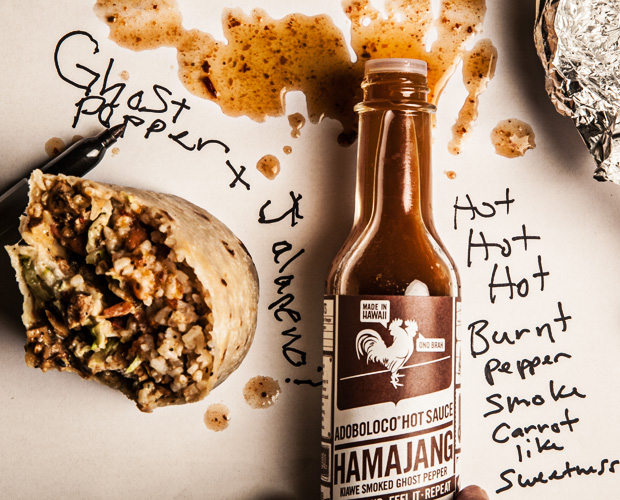 Adoboloco Hamajang with a burrito