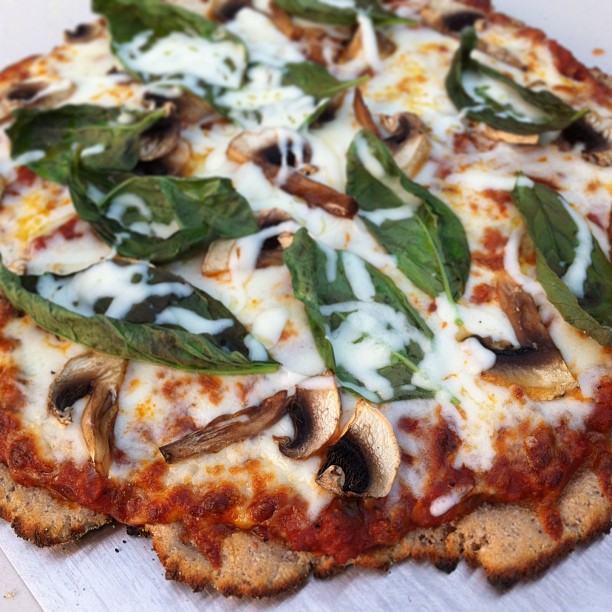 Gluten free taro pizza crust