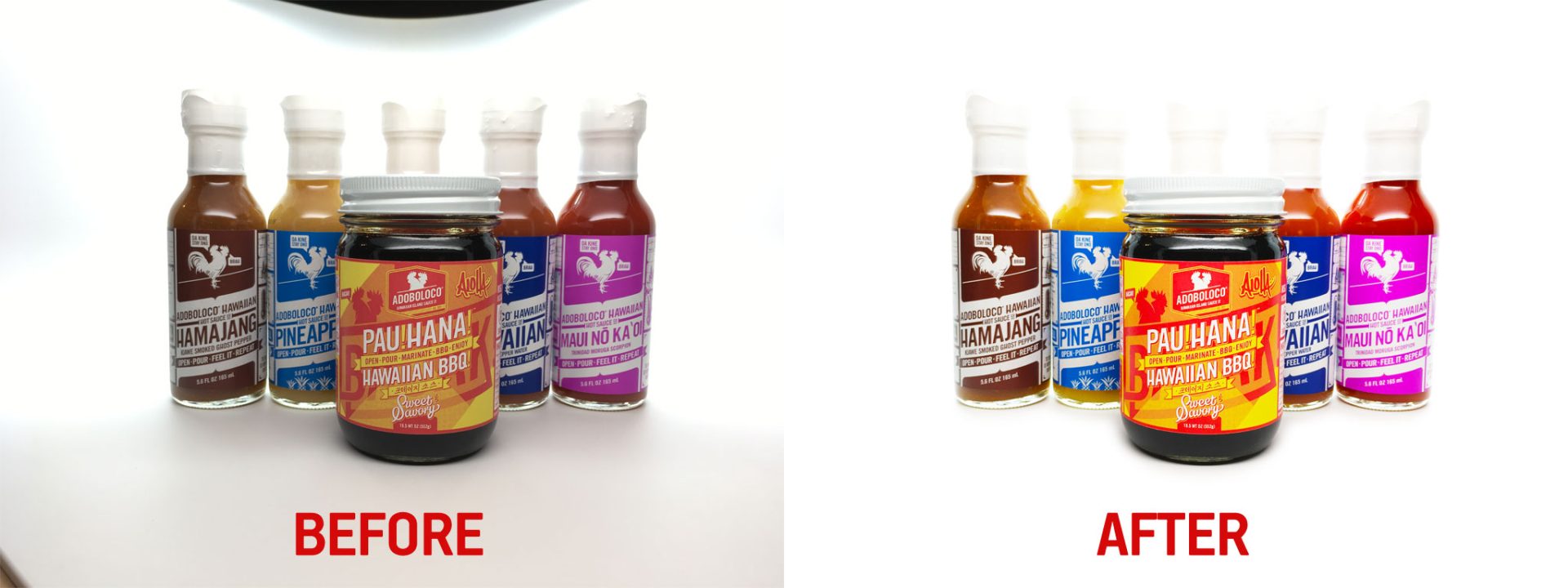 seamless white background photo before and after