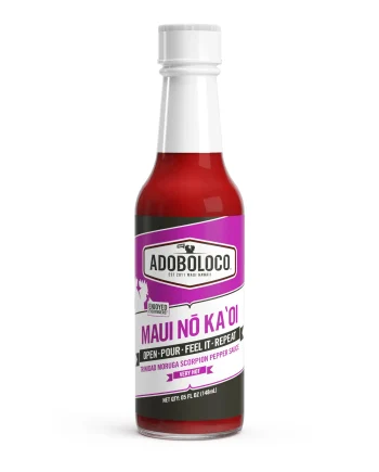 Adoboloco Maui No Ka Oi – Bold Heat, Big Flavor from Pure Trinidad Moruga Scorpion Peppers