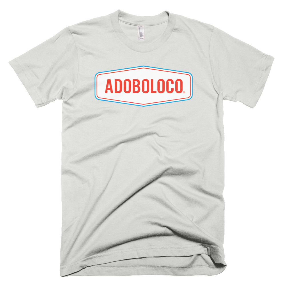 2018 Adoboloco Logo Tee with Rooster Spur Inspired Typography