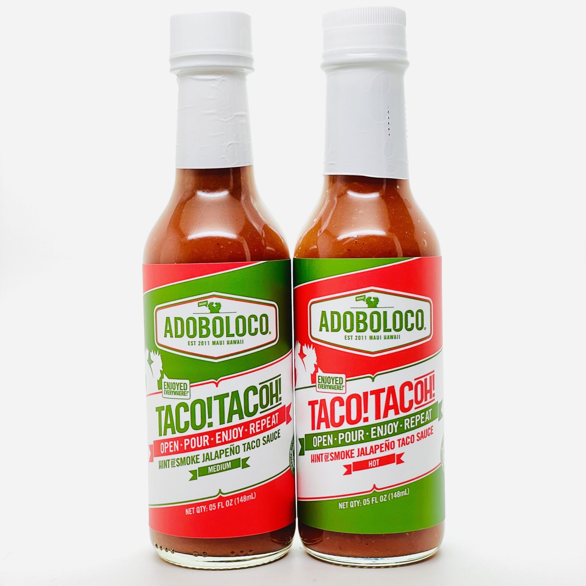 Adoboloco TACO!TACOH! Medium and Hot, Hot Sauce