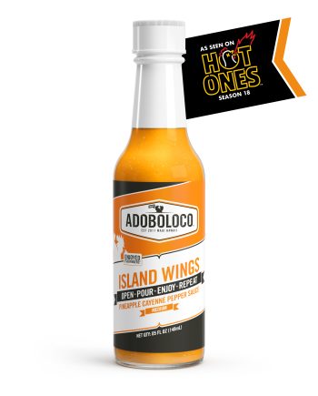 Island Wings Pepper Sauce – Sweet, Spicy Fire-Roasted Pineapple & Tropical Vibes - As seen on HOT ONES season 18